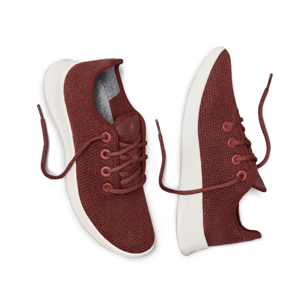 Allbirds Men\'s Sneakers Red - Tree Runners - 70582QEUF